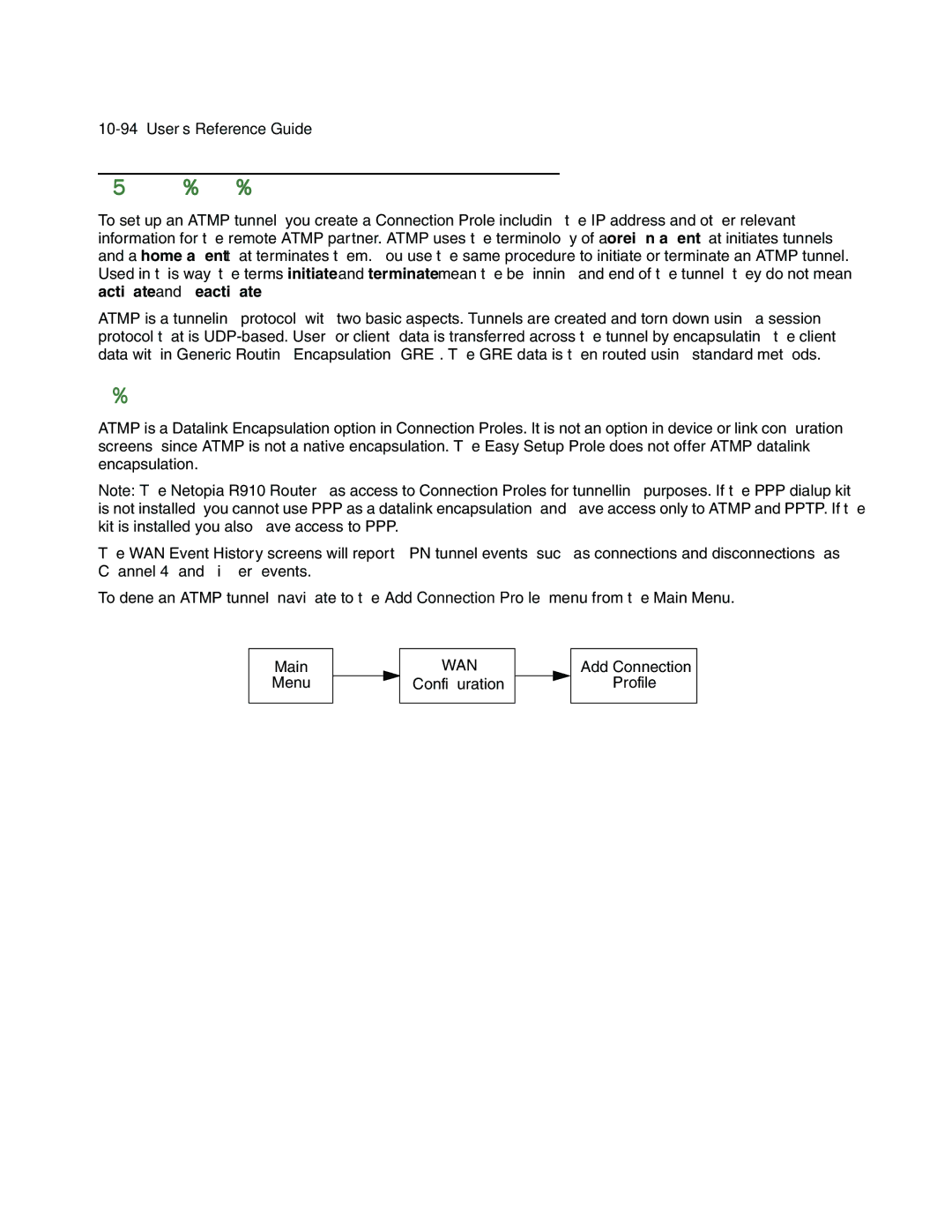 Netopia R910 manual About Atmp Tunnels, Atmp configuration 