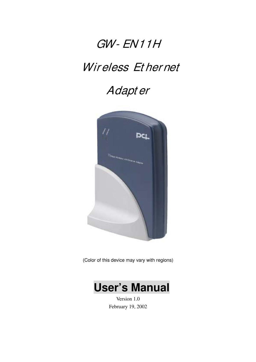 Network Computing Devices GW-EN11H user manual 