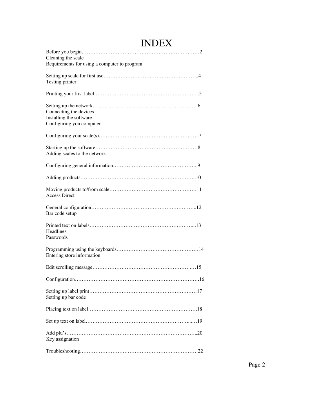 Network Computing Devices LSQ-40L quick start manual Index 