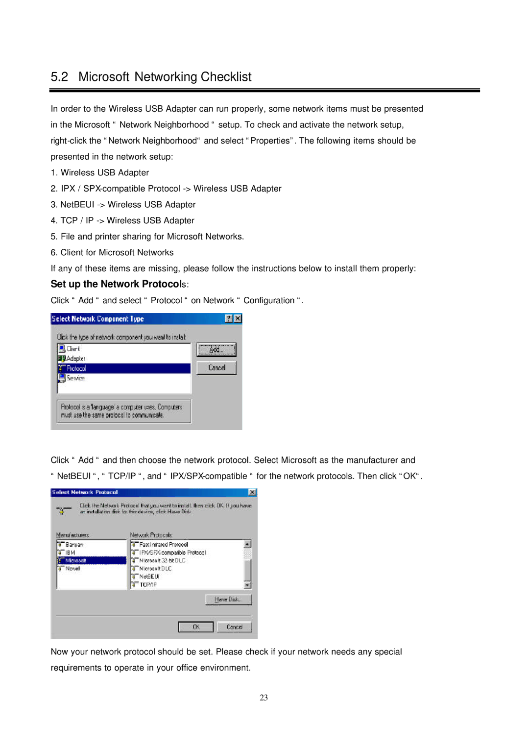 Network Computing Devices None manual Microsoft Networking Checklist 