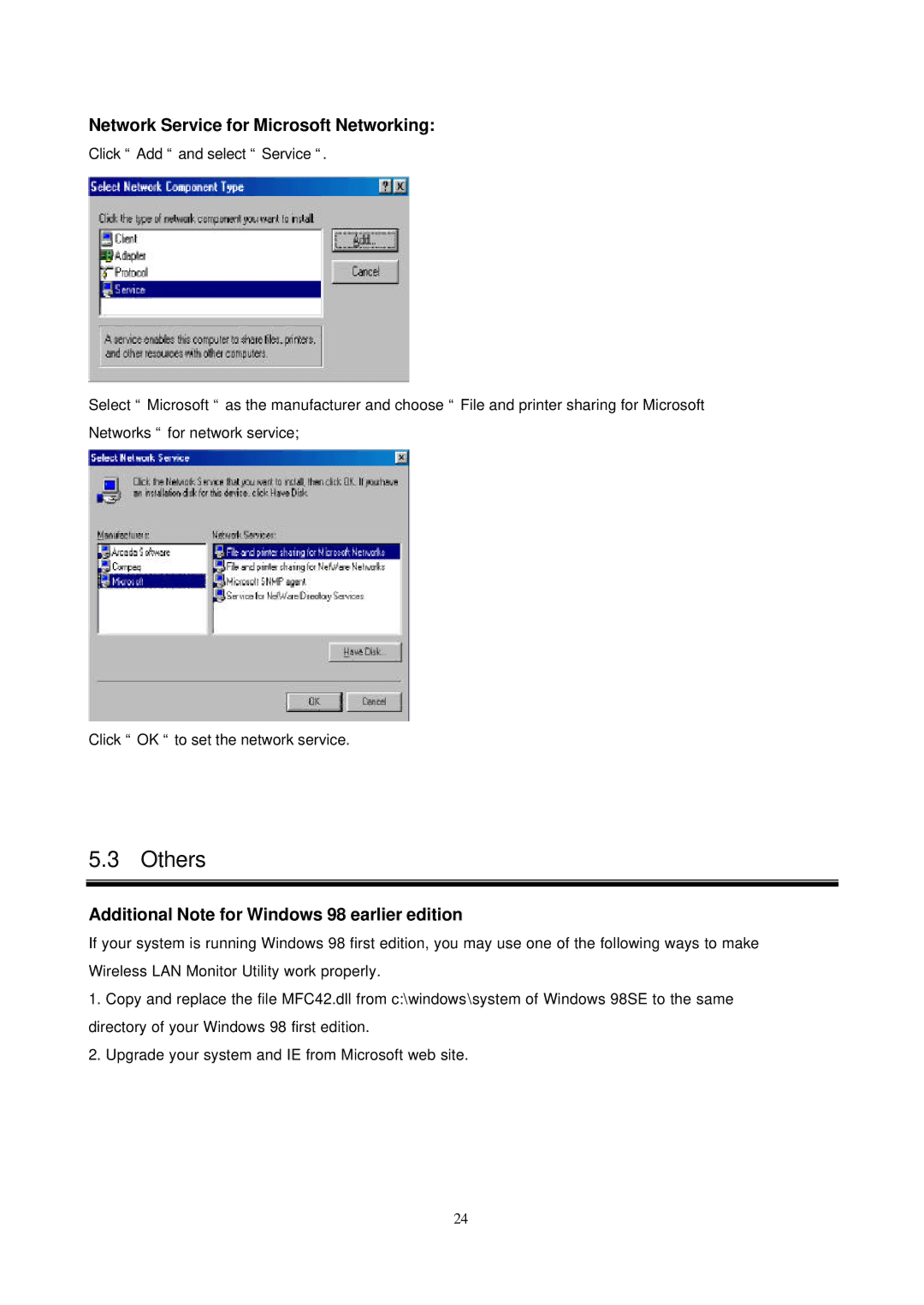 Network Computing Devices None manual Network Service for Microsoft Networking 