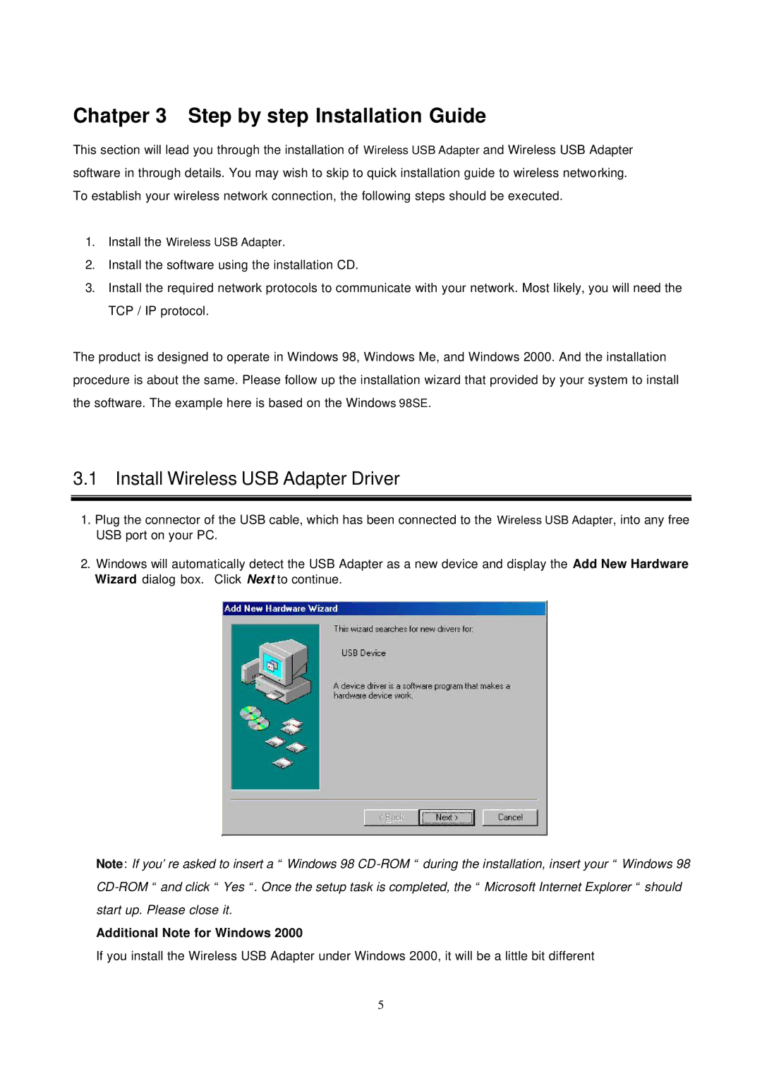 Network Computing Devices None manual Chatper 3 Step by step Installation Guide, Additional Note for Windows 