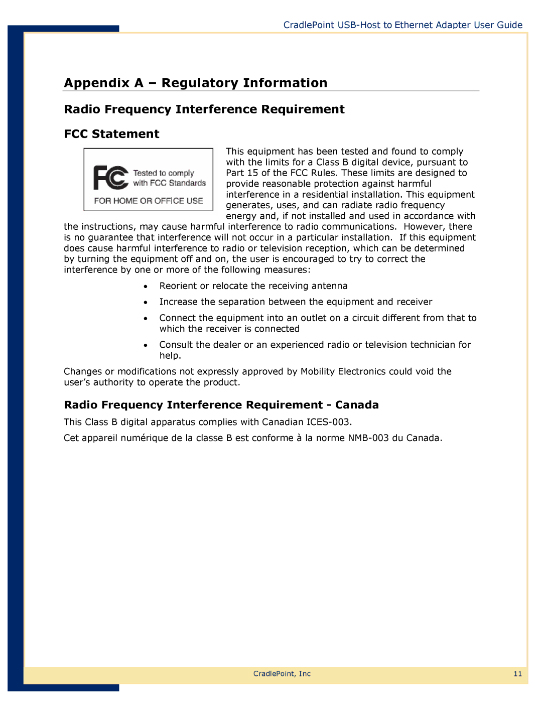 Network Computing Devices PS6U1UHE manual Appendix a Regulatory Information 