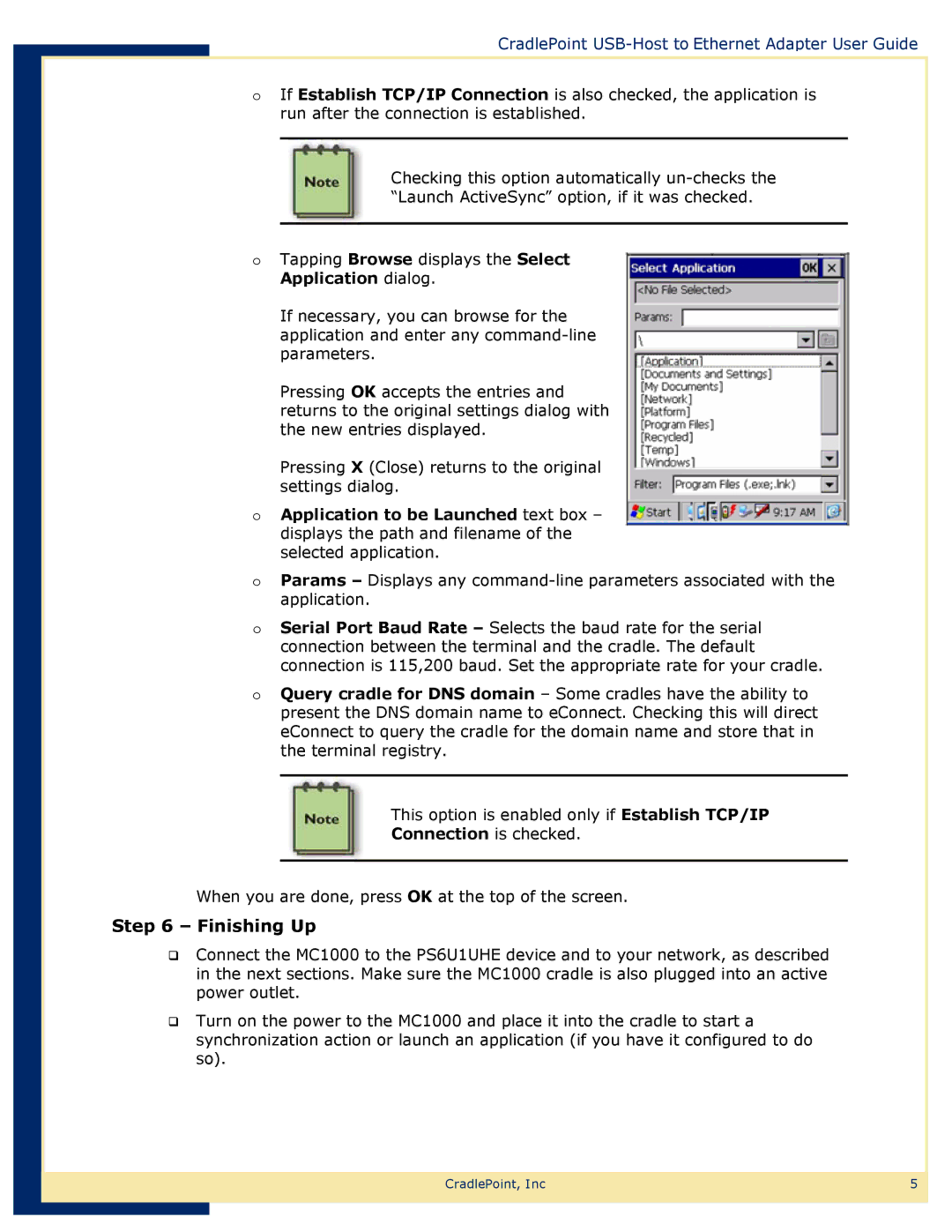 Network Computing Devices PS6U1UHE manual Finishing Up, Connection is checked 