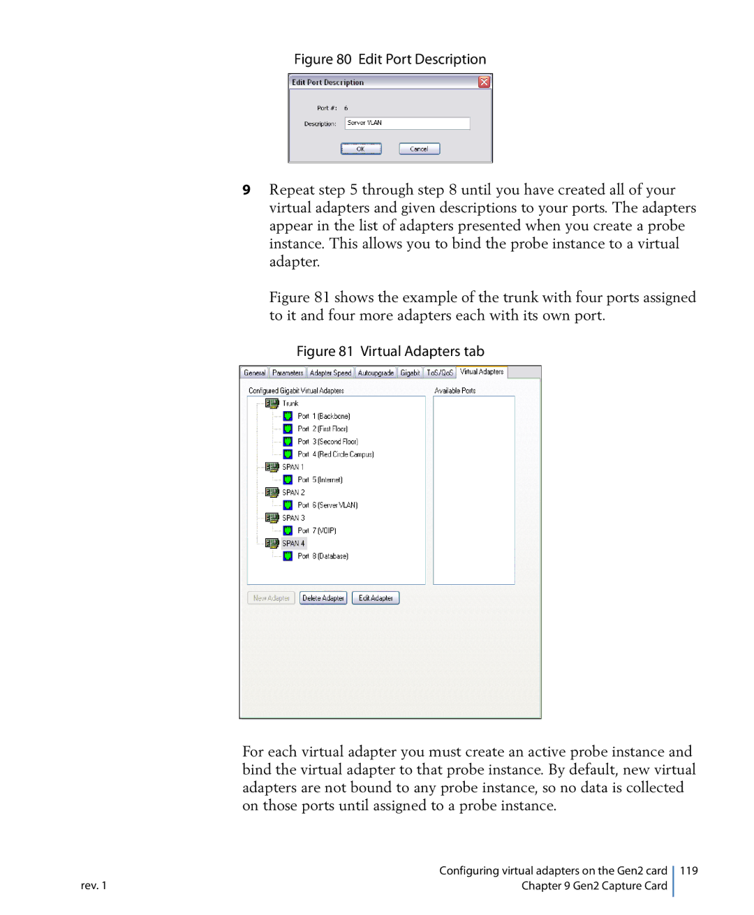 Network Instruments 114ff manual Edit Port Description 