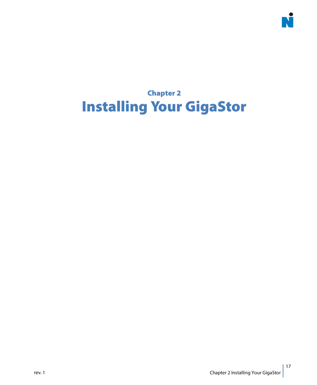 Network Instruments 114ff manual Installing Your GigaStor 