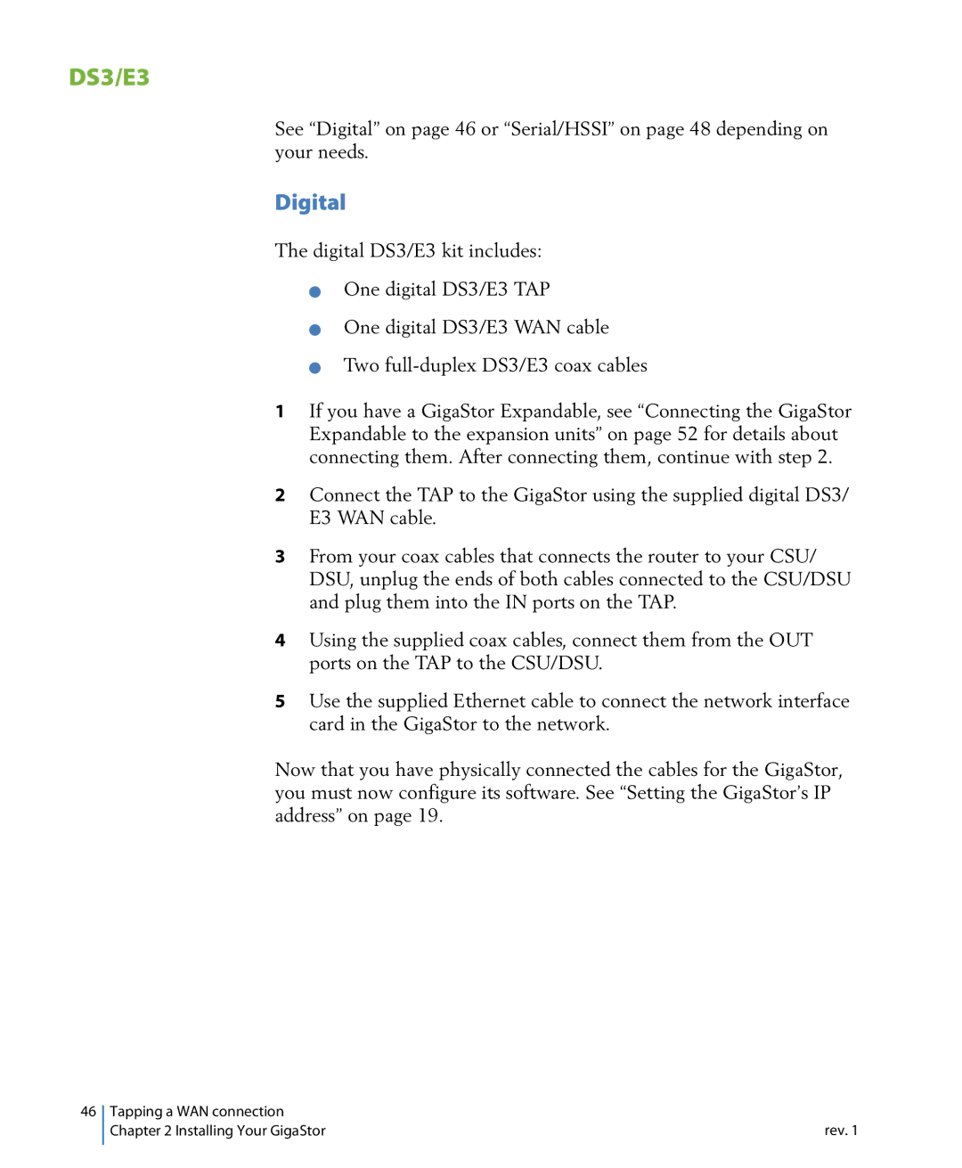 Network Instruments 114ff manual DS3/E3 