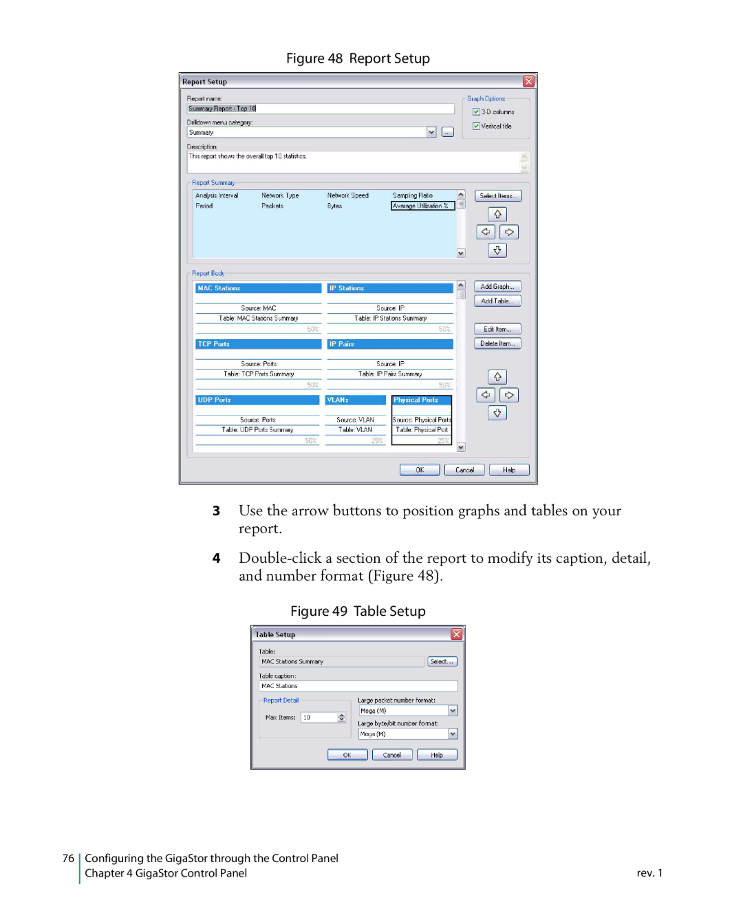 Network Instruments 114ff manual Report Setup 