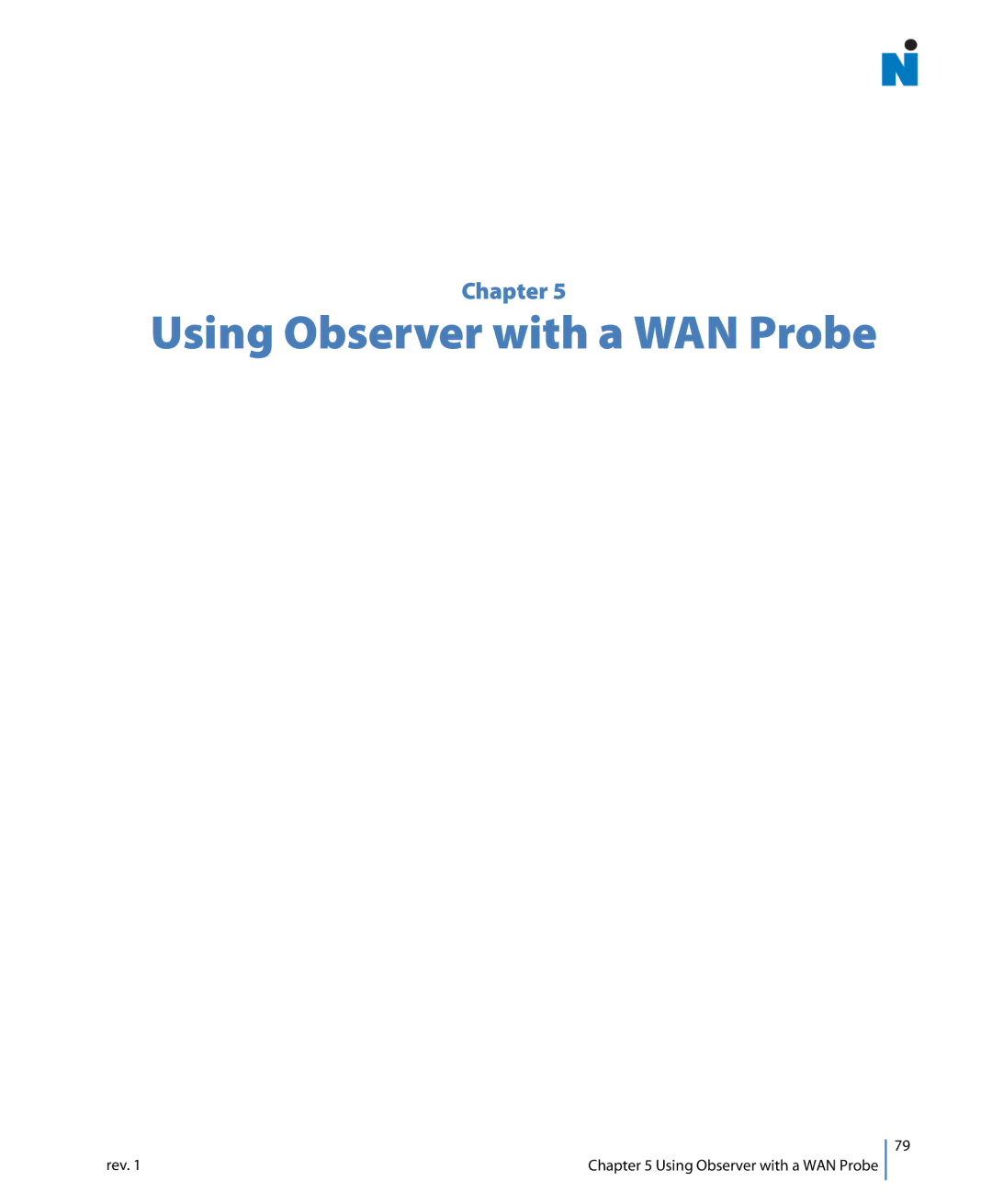 Network Instruments 114ff manual Using Observer with a WAN Probe 