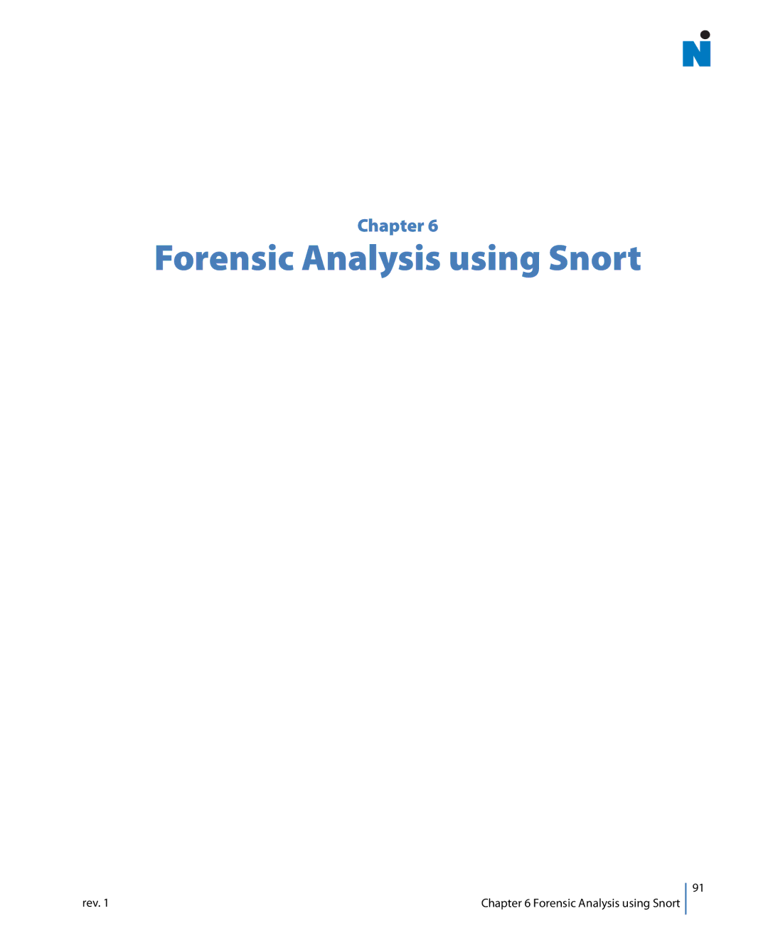 Network Instruments 114ff manual Forensic Analysis using Snort 