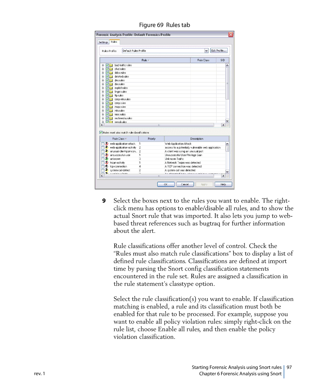 Network Instruments 114ff manual Rules tab 