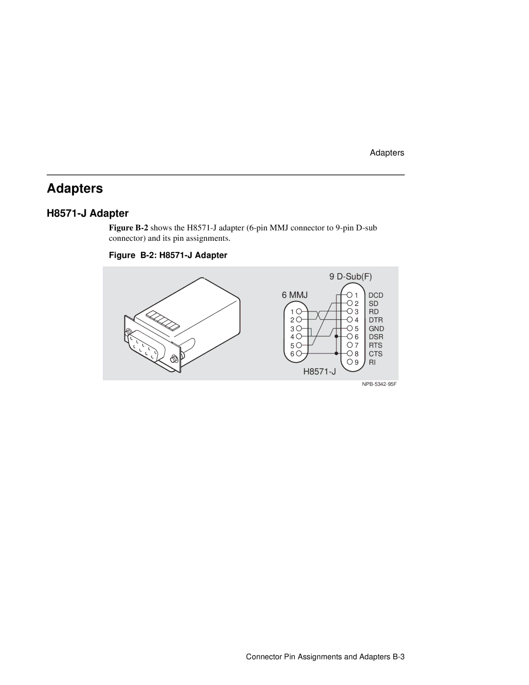 Network Technologies 900GV manual Adapters, H8571-J Adapter 