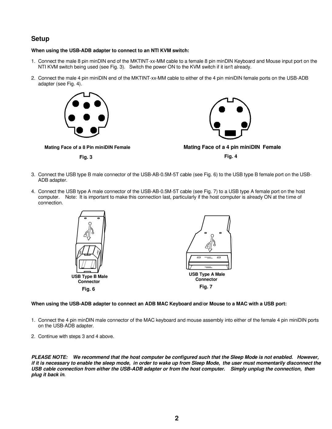 Network Technologies Adapter manual Setup 