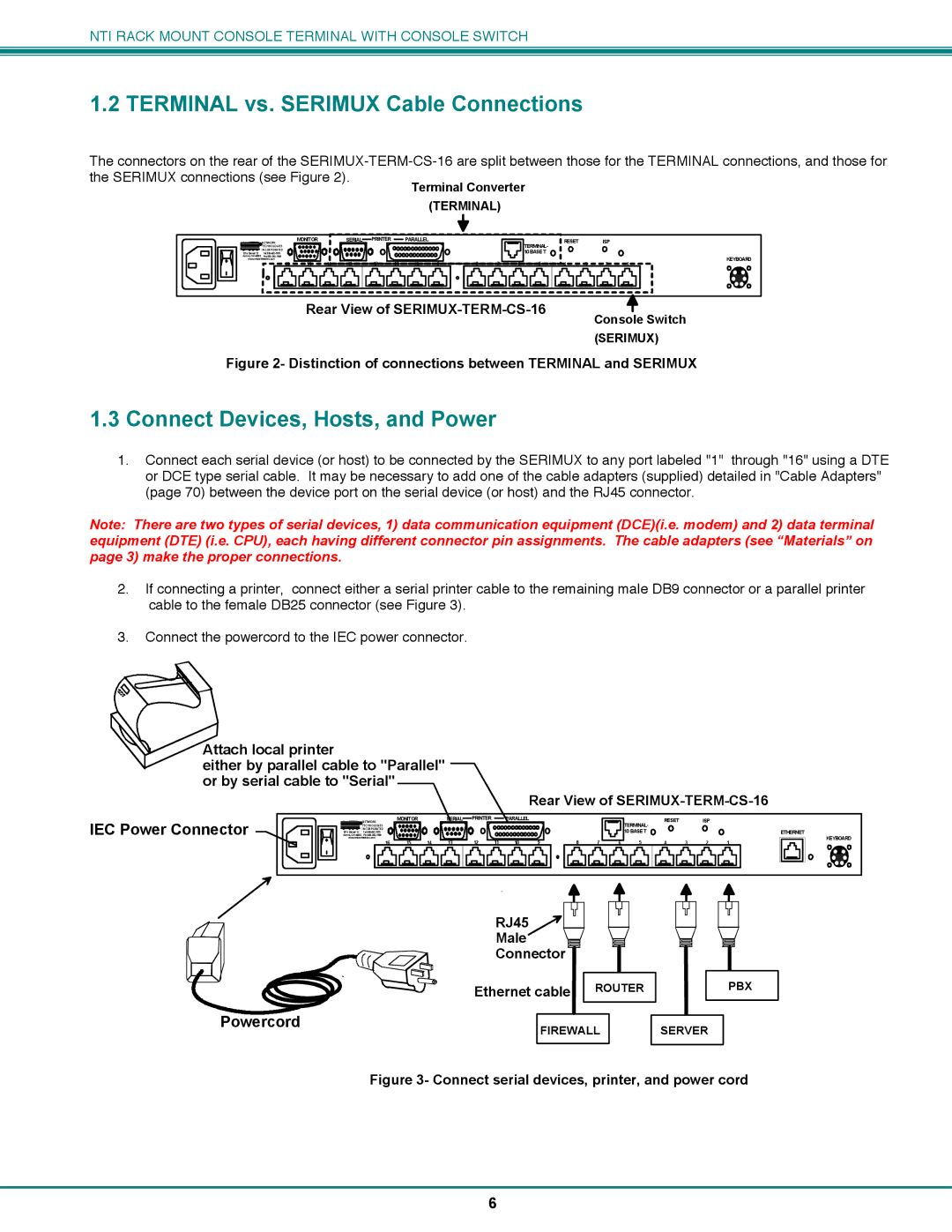 Network Technologies CS-16/8 Connect Devices, Hosts, and Power, IEC Power Connector, Powercord, RJ45 Male Connector 