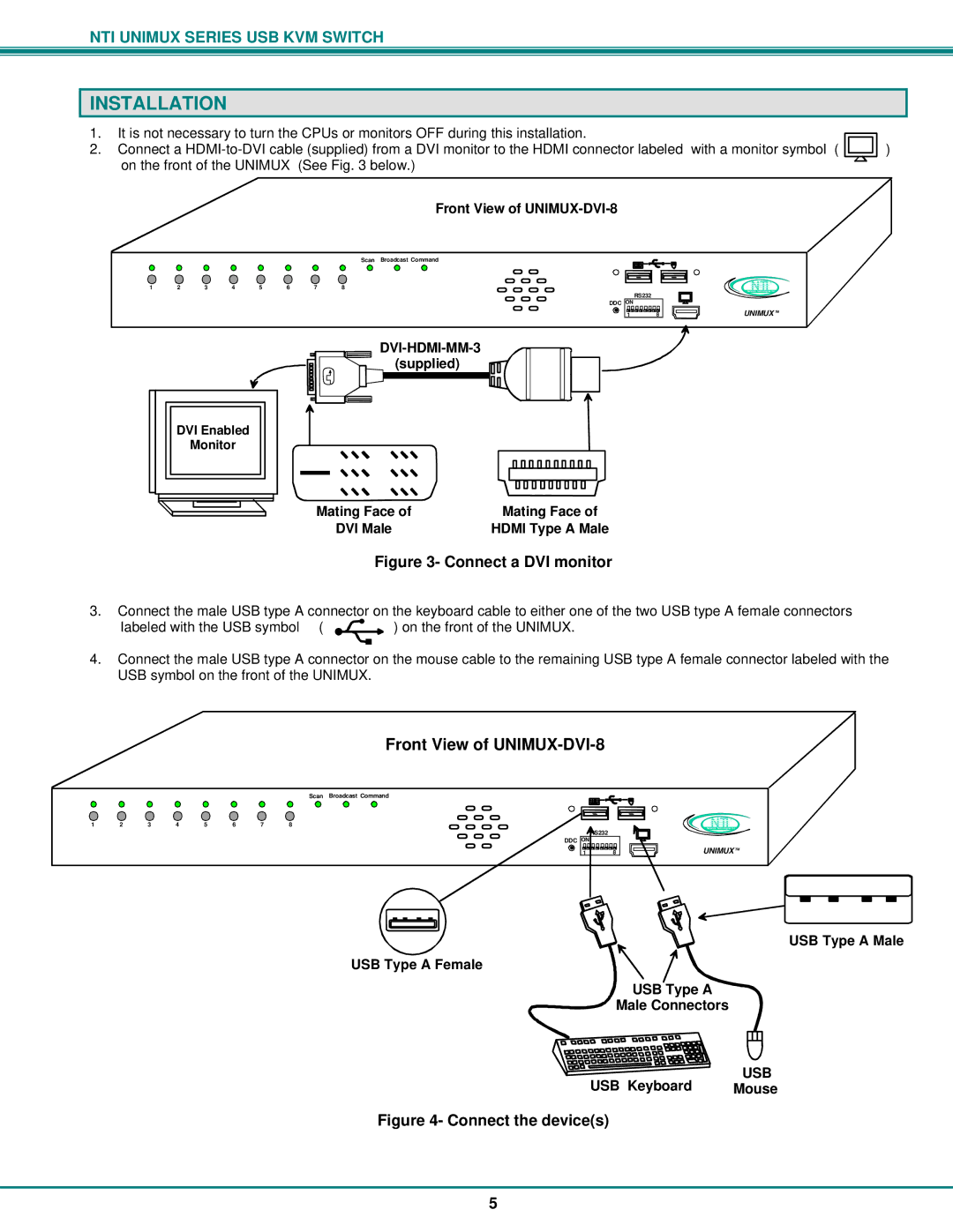 Network Technologies DVI-x operation manual Installation 