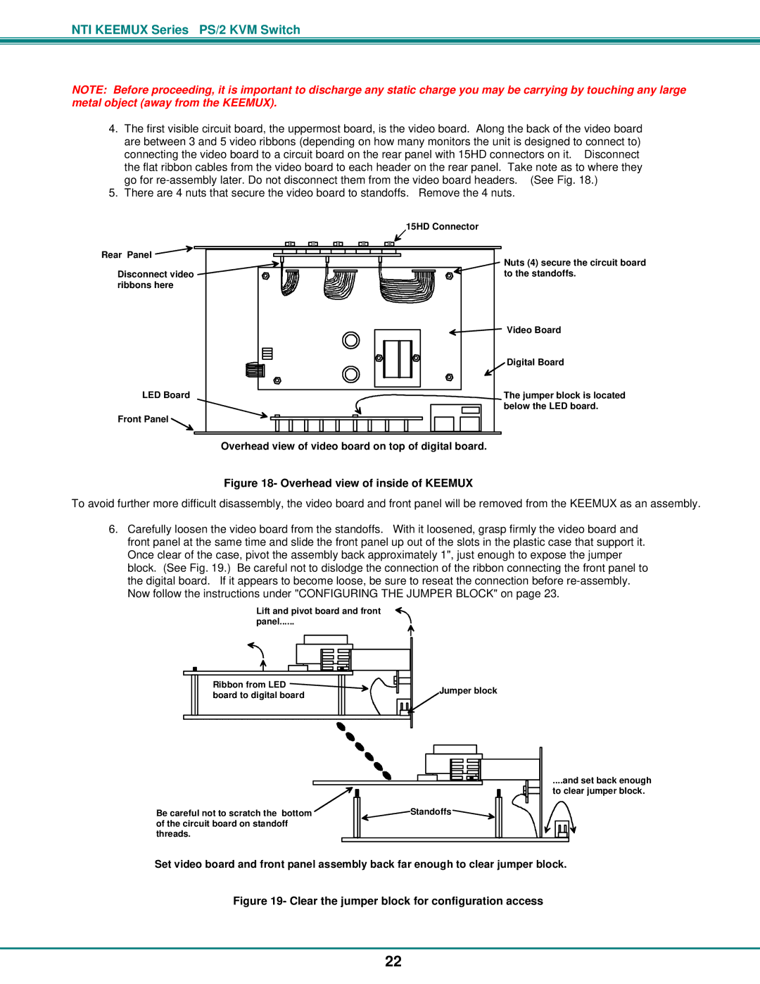 Network Technologies KEEMUX-Px operation manual Overhead view of inside of Keemux 