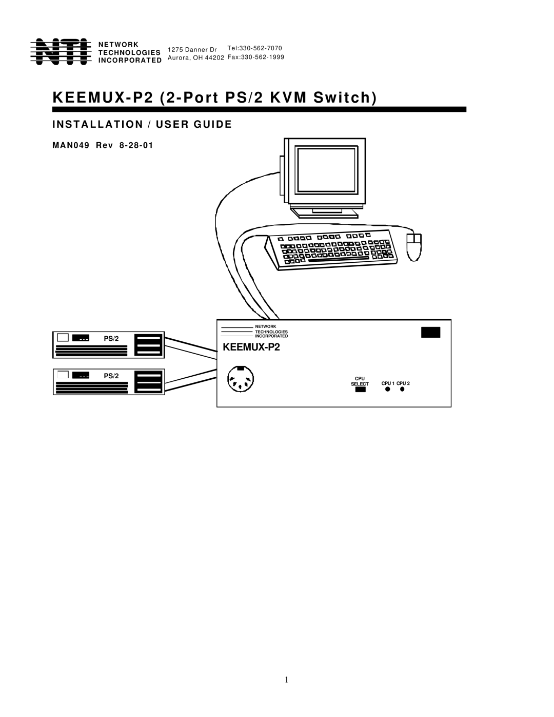 Network Technologies manual Nti, MAN049 Rev 8 28 