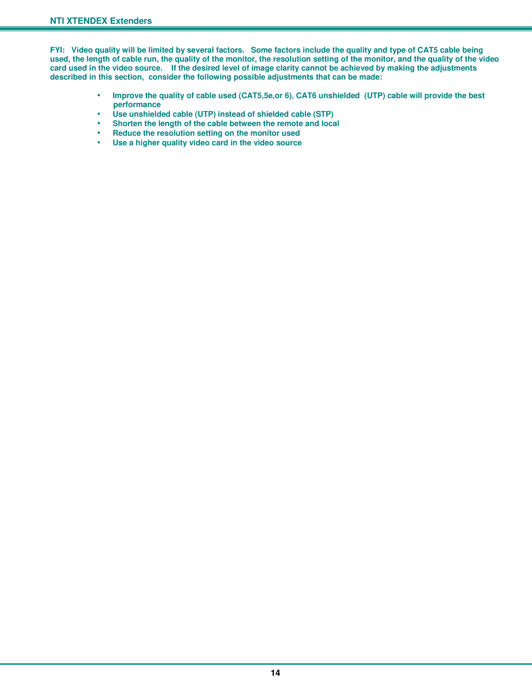 Network Technologies ST-C5KVM2ARS-1000S, ST-C5V2ARS-1000S operation manual NTI Xtendex Extenders 