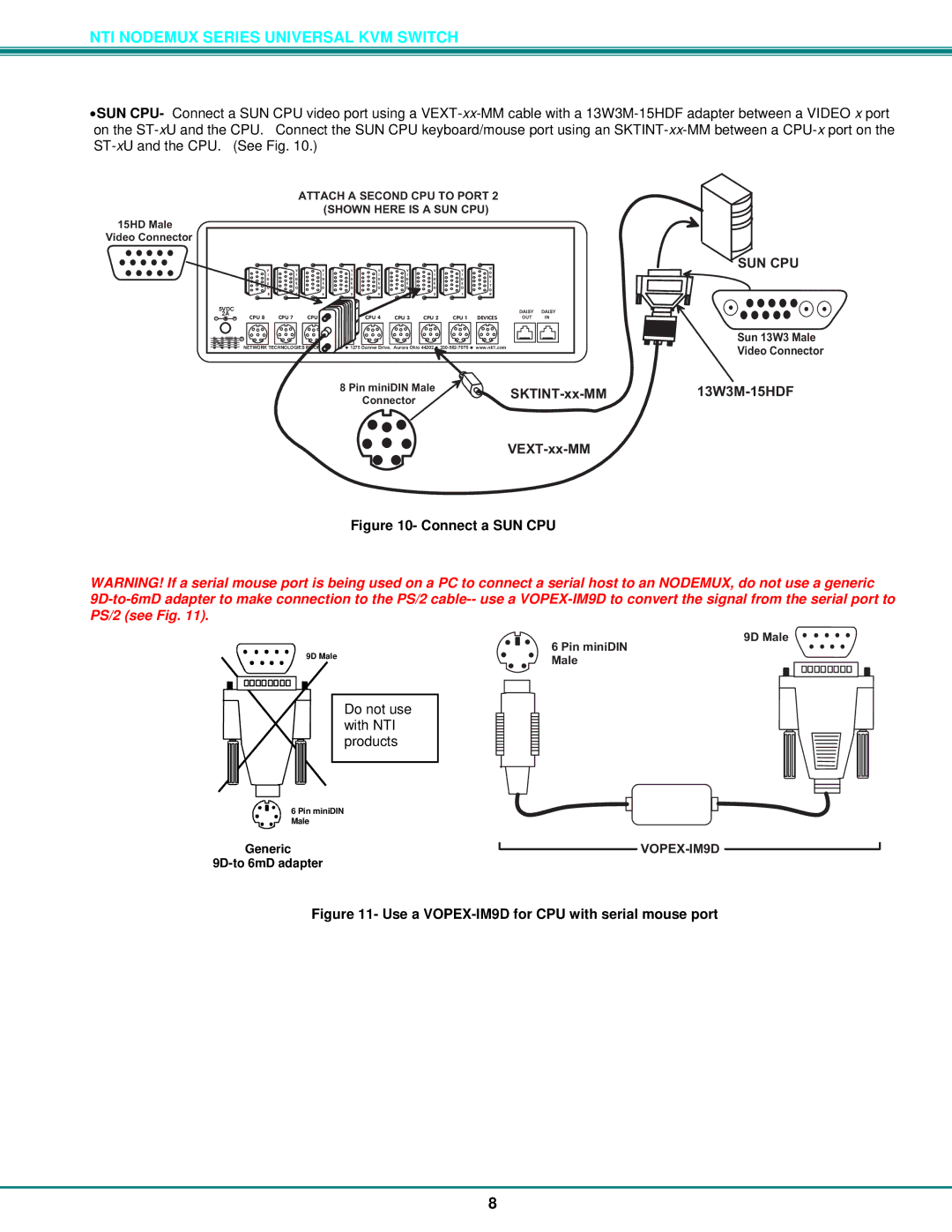 Network Technologies ST-xU operation manual Suncpu 