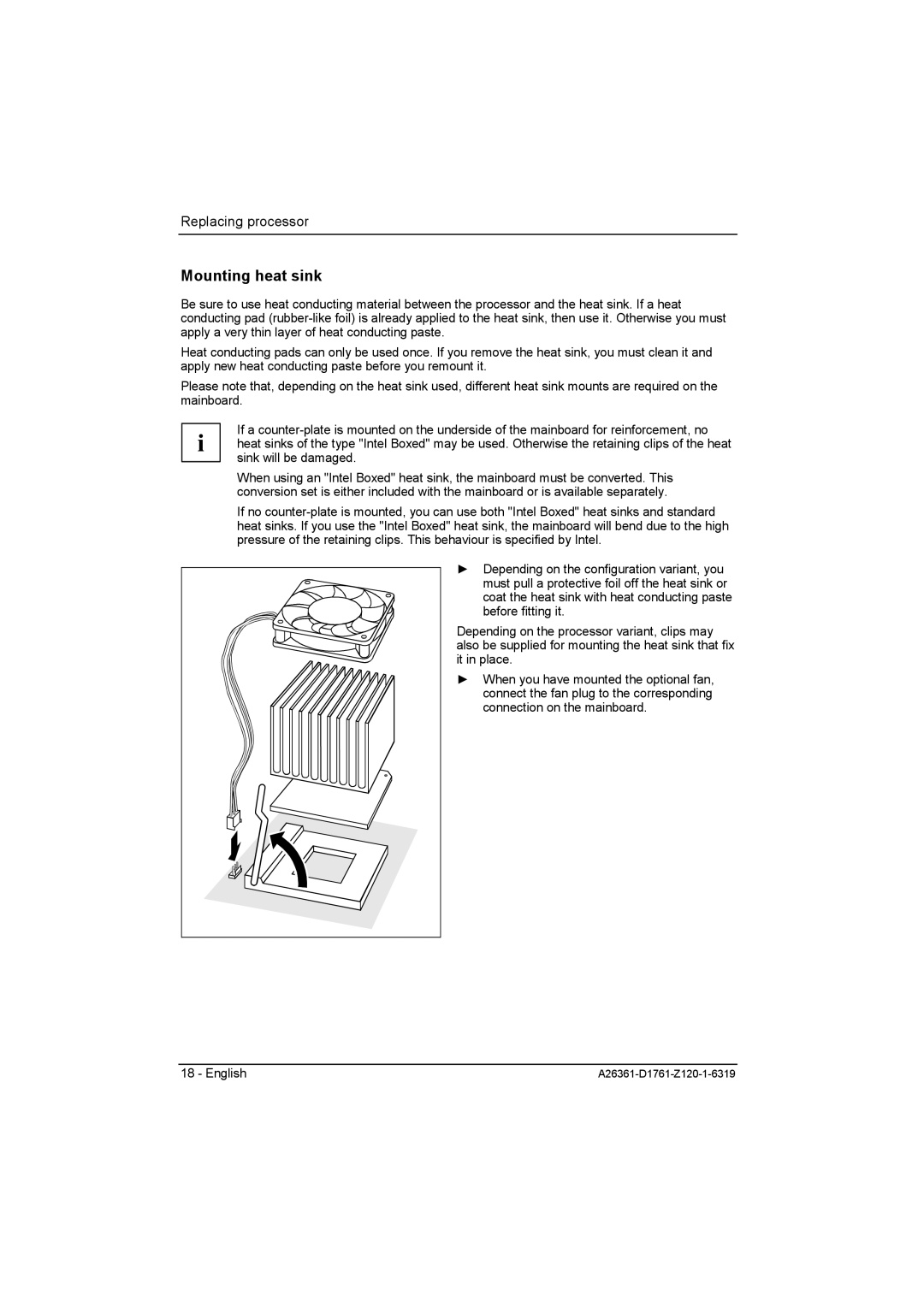 Neumann.Berlin D1761 manual Mounting heat sink 