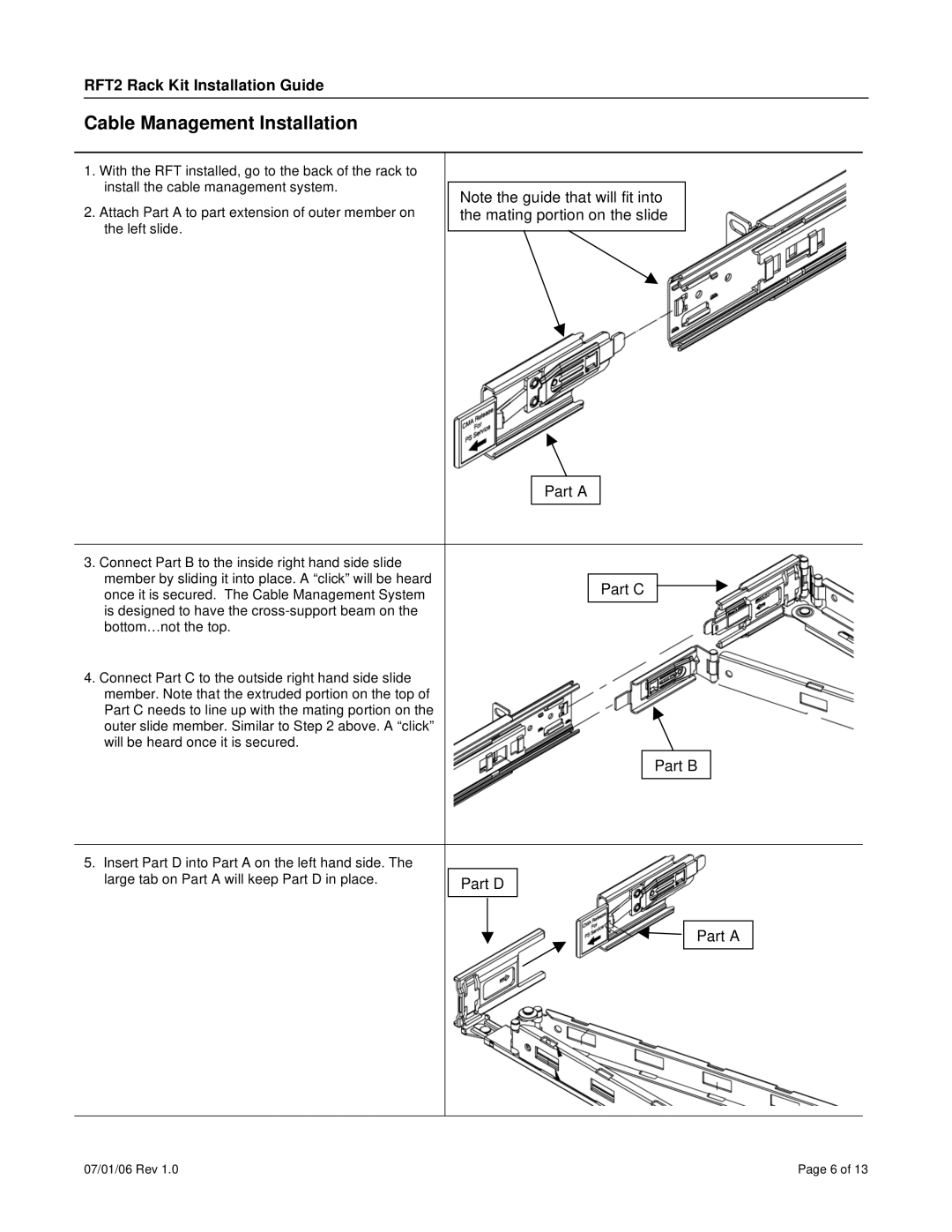 Neuro Logic Systems 17, 19 specifications Cable Management Installation, Part a 