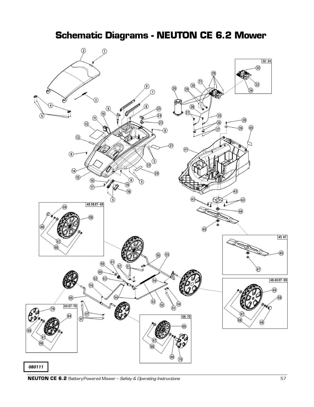 Neuton manual Schematic Diagrams Neuton CE 6.2 Mower 