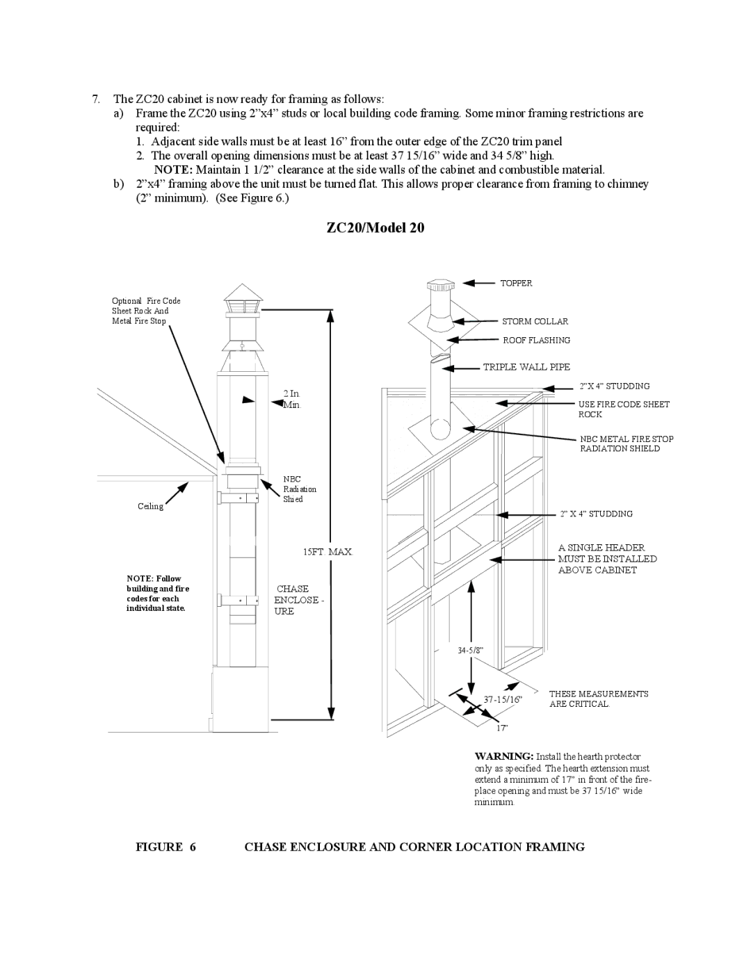 New Buck Corporation 20 Room Heater manual ZC20/Model 