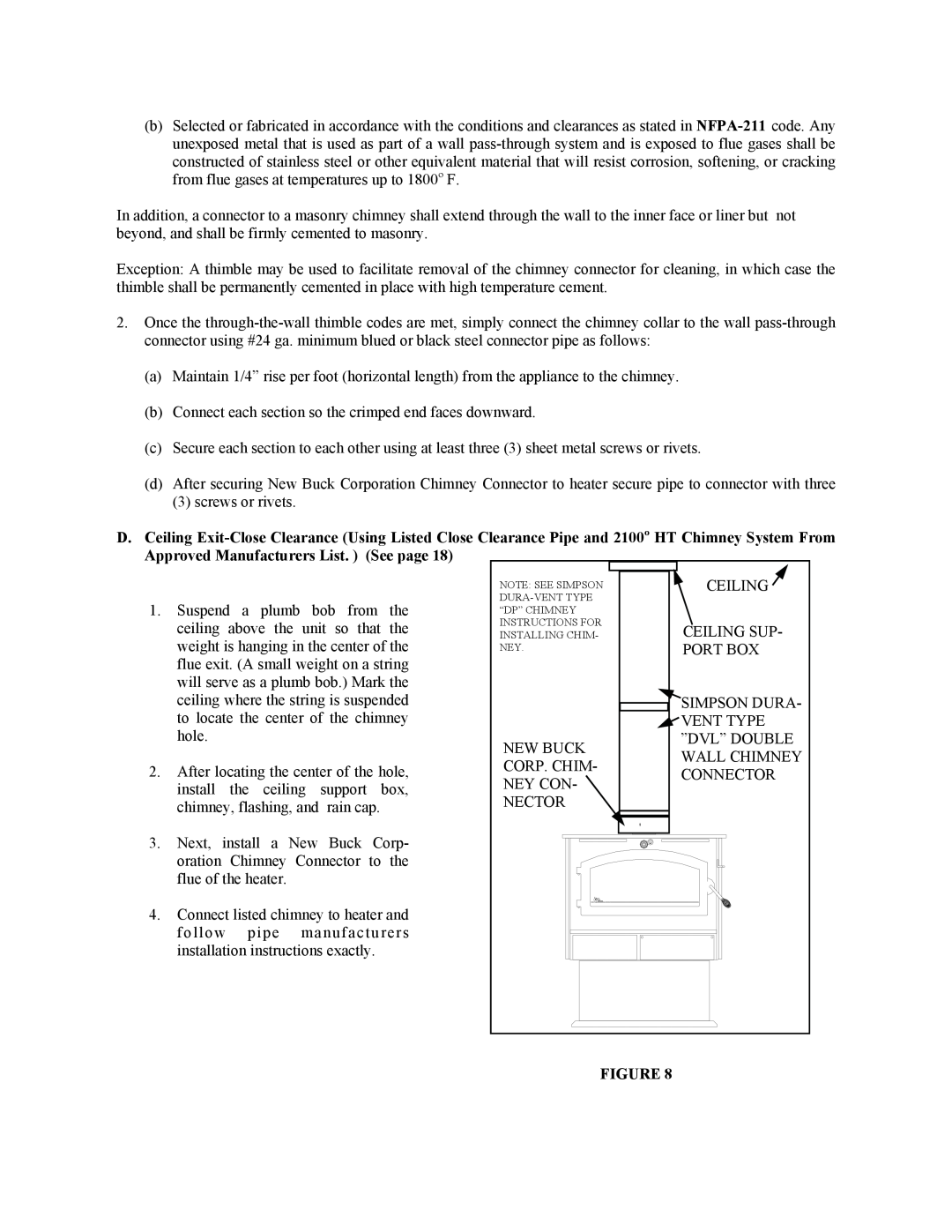 New Buck Corporation 20 Room Heater manual 