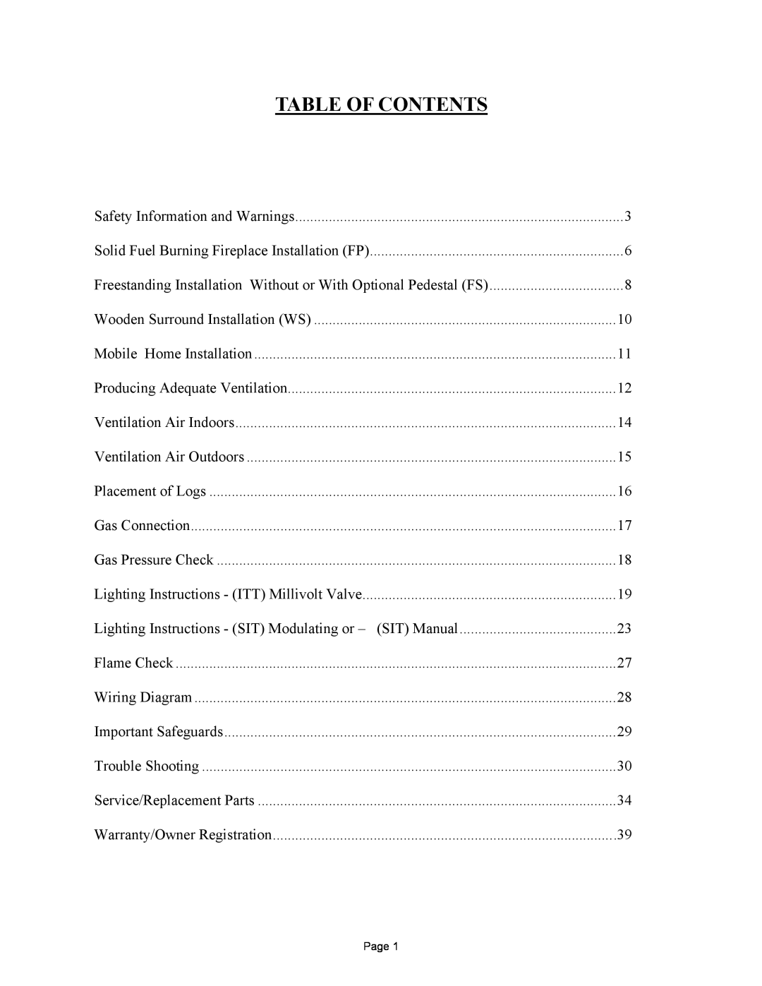 New Buck Corporation 32 manual Table Of Contents 