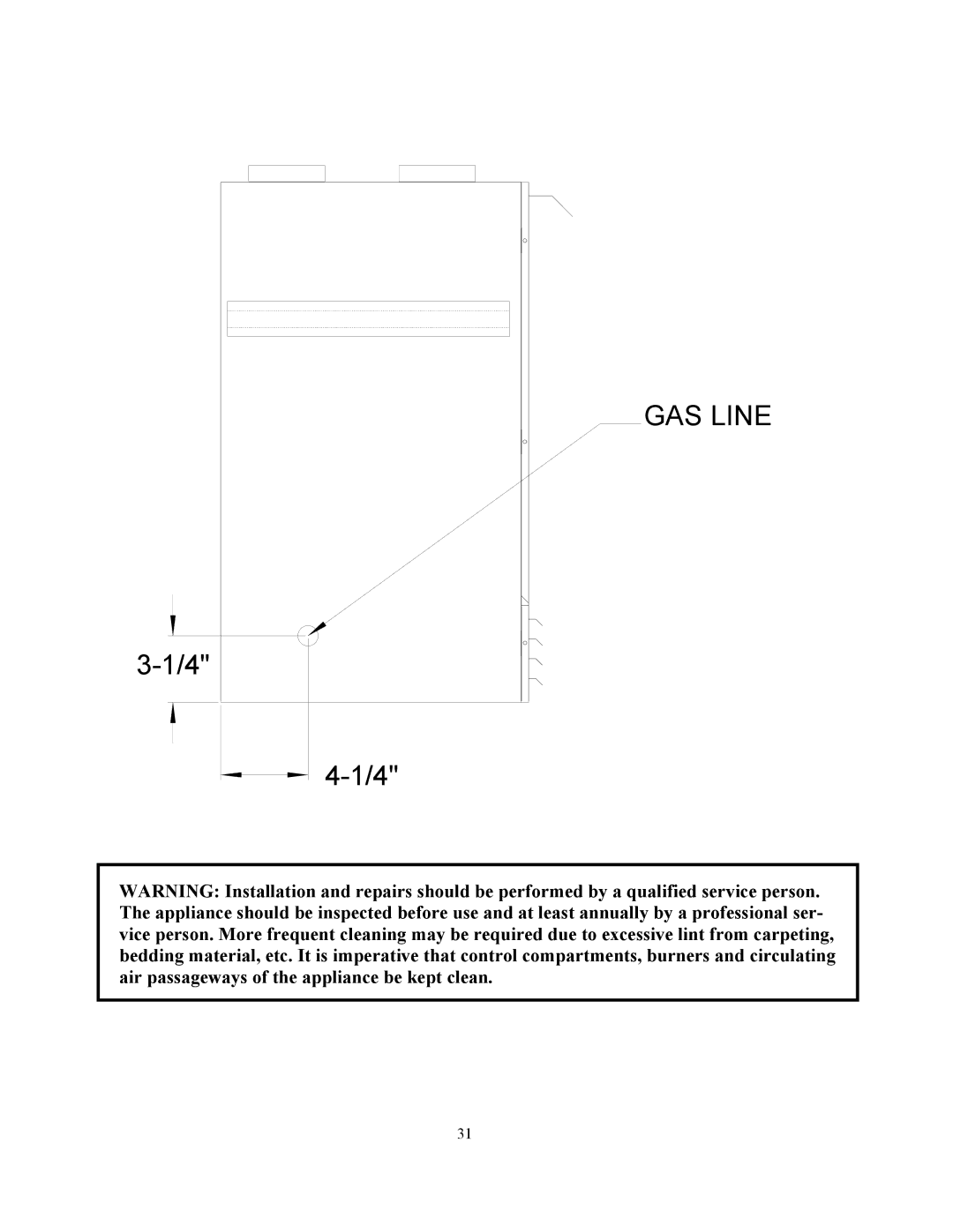 New Buck Corporation 34 manual GAS Line 