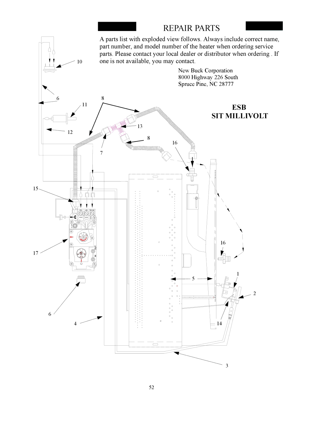 New Buck Corporation 34 manual Esb 