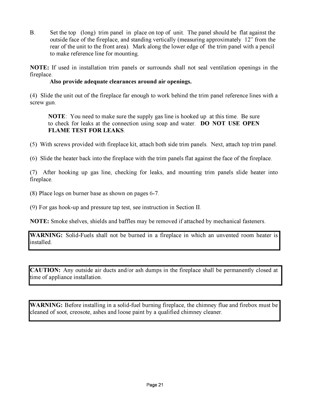 New Buck Corporation 384 manual Also provide adequate clearances around air openings 