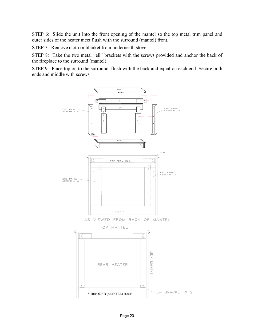 New Buck Corporation 384 manual Remove cloth or blanket from underneath stove 