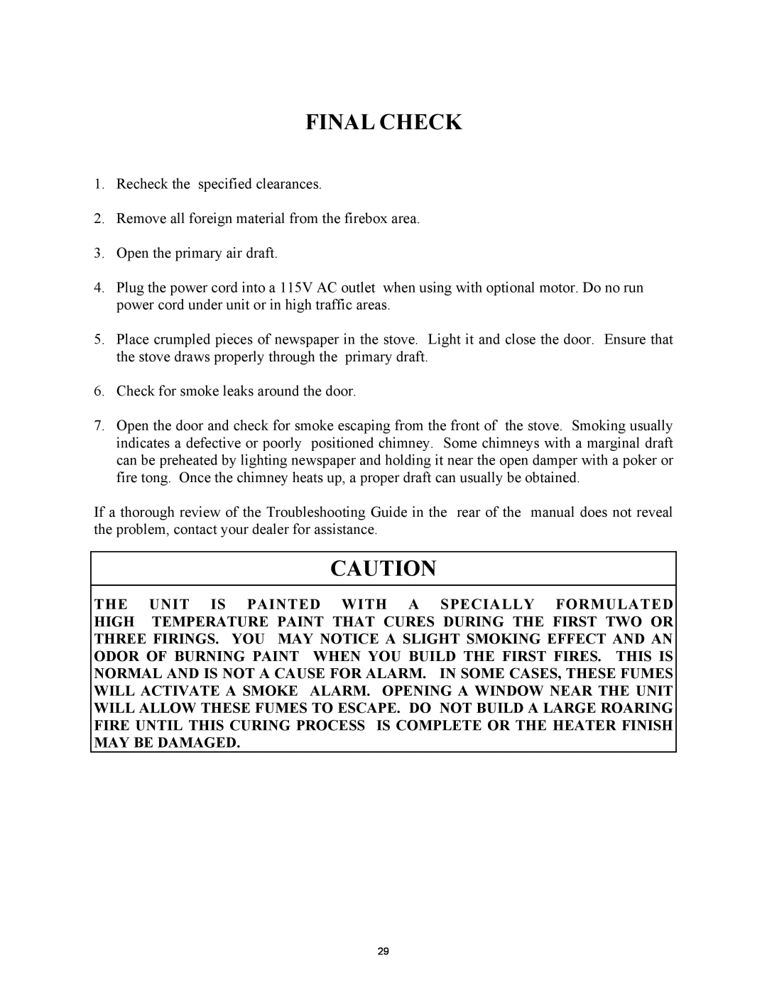 New Buck Corporation 74 installation instructions Final Check, Recheck the specified clearances 