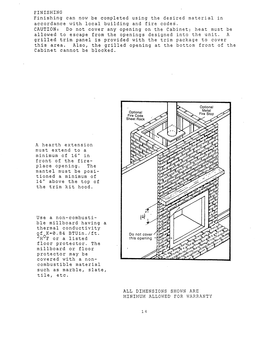 New Buck Corporation 80ZC manual Finishing 