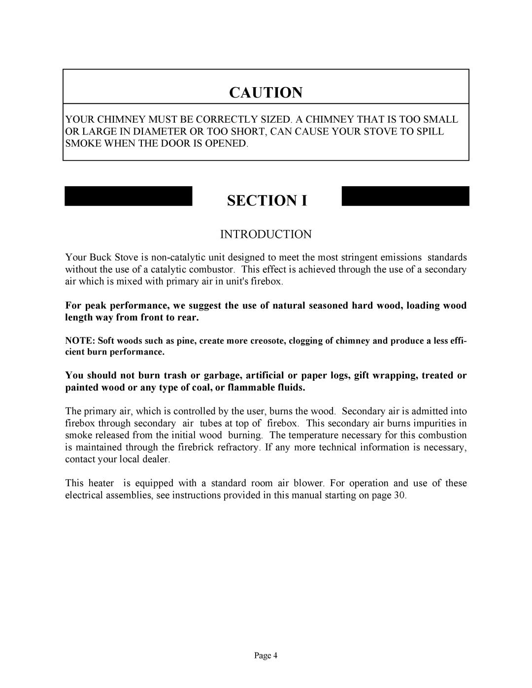 New Buck Corporation 81 installation instructions Section, Introduction 