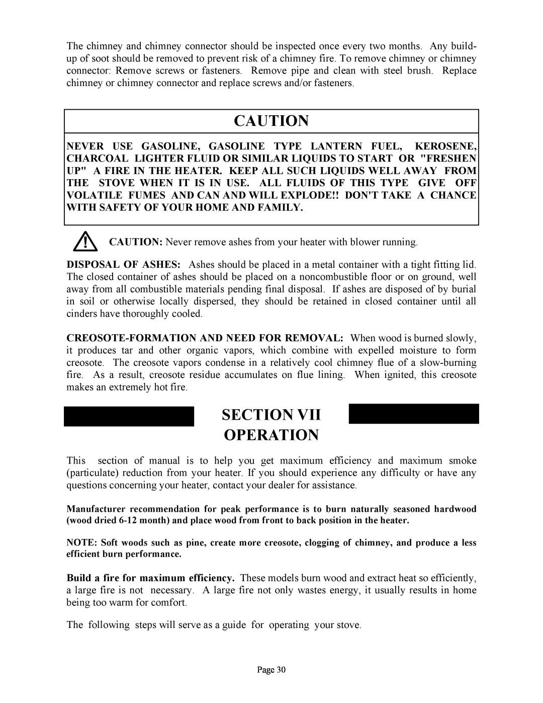 New Buck Corporation 81 installation instructions Section Operation 