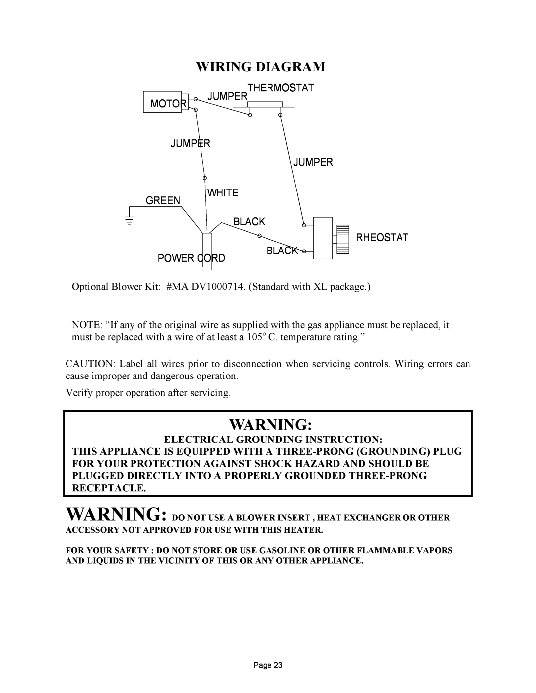 New Buck Corporation DV1000 manual Wiring Diagram 