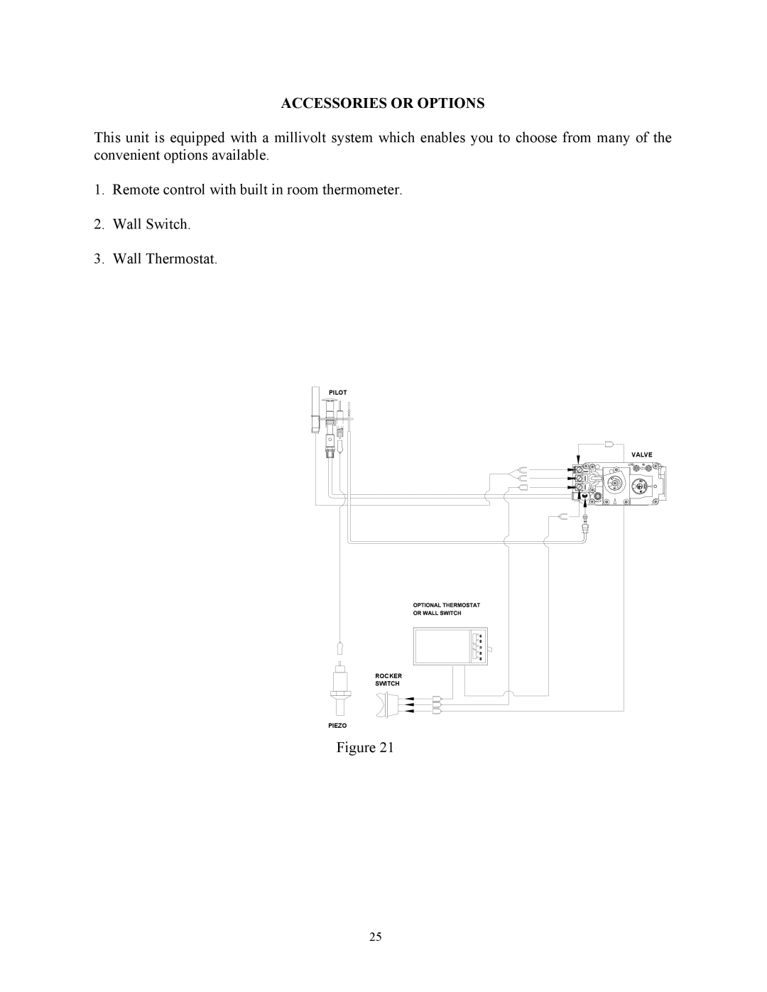 New Buck Corporation DV23ZC manual Accessories or Options 