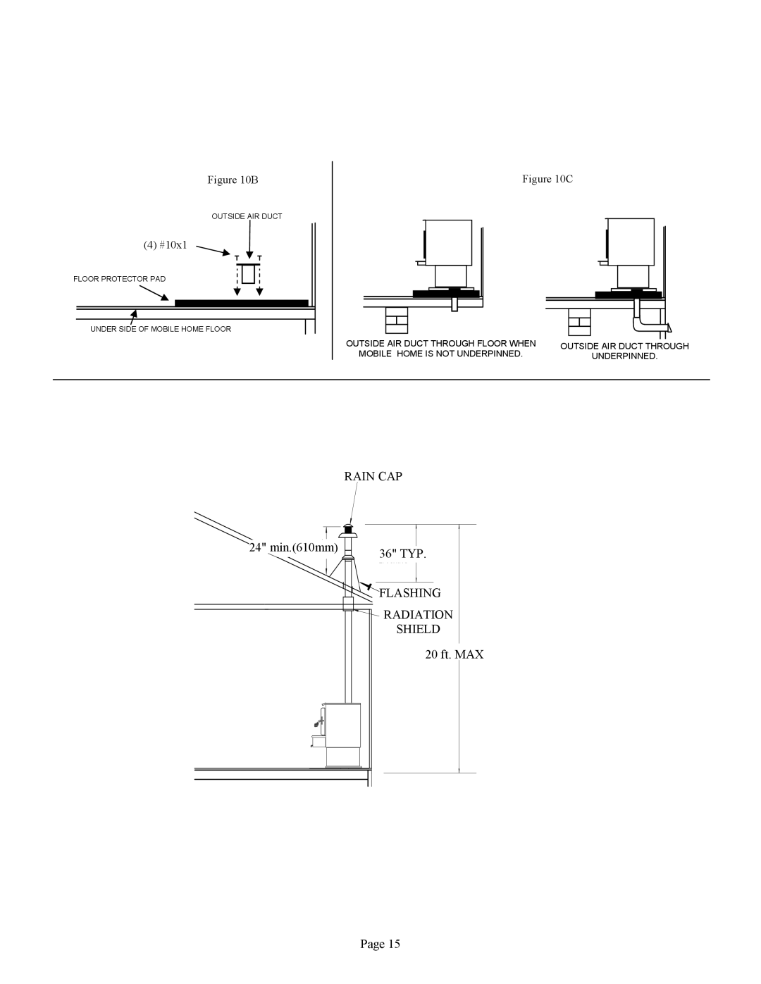 New Buck Corporation FS 21 installation instructions Flashing 