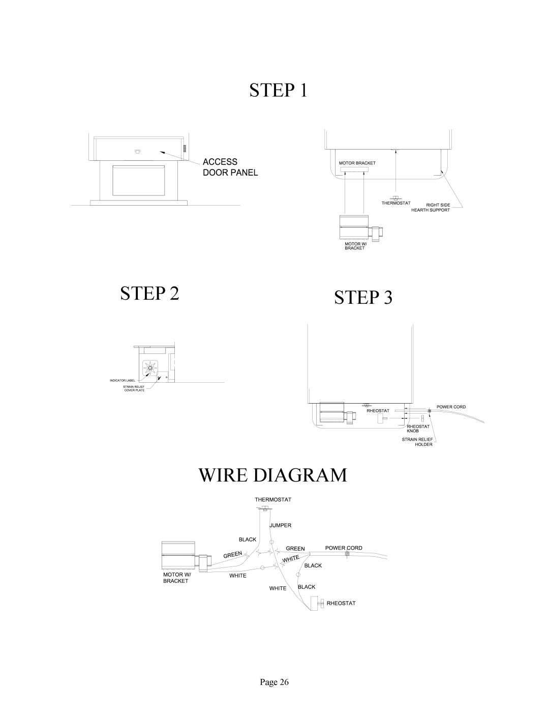 New Buck Corporation FS 21 installation instructions Step Wire Diagram 