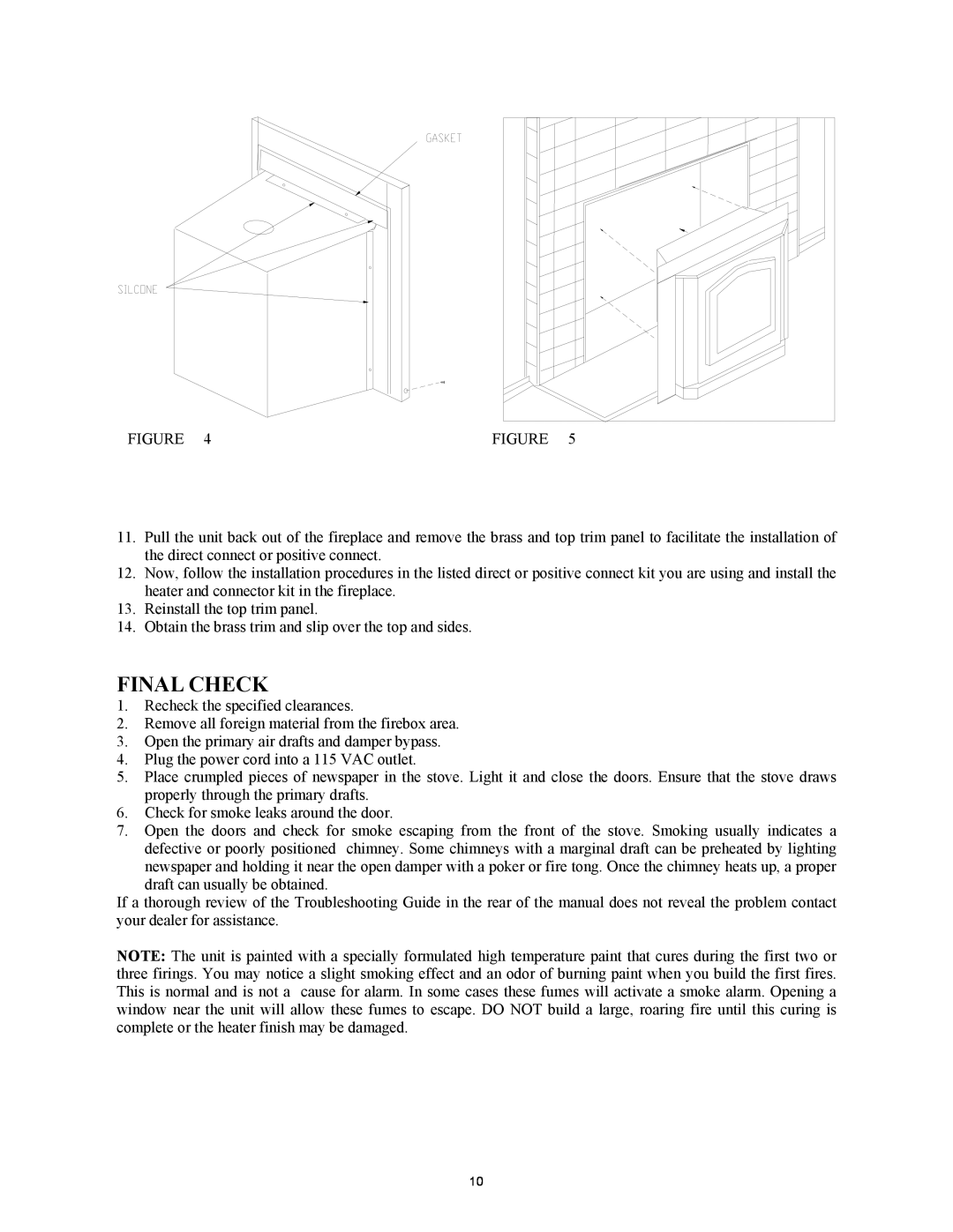 New Buck Corporation Heater Model 80 manual Final Check 