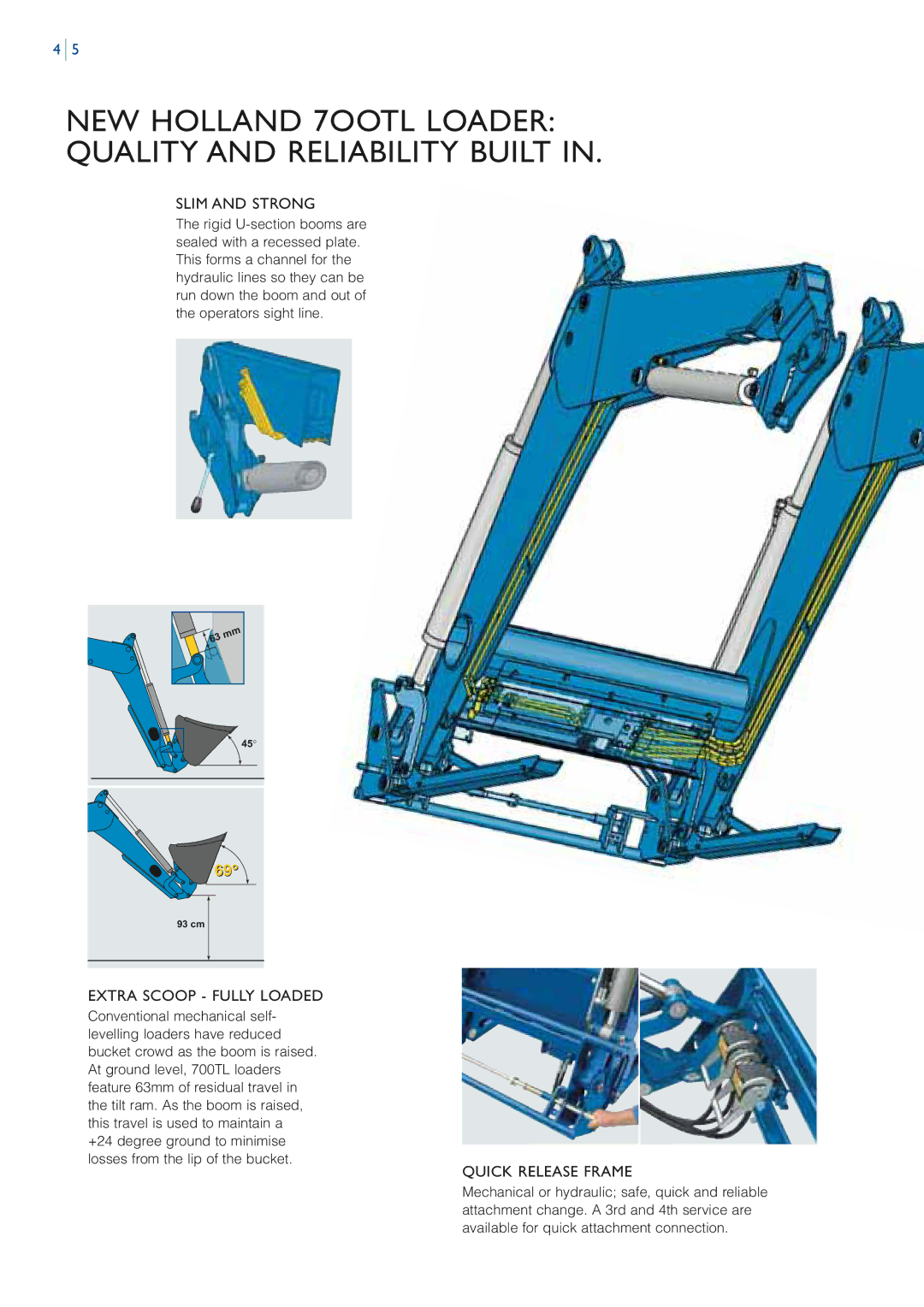 New Holland 74OTL NEW Holland 7OOTL Loader Quality and Reliability Built, Slim and Strong, Extra Scoop Fully Loaded 