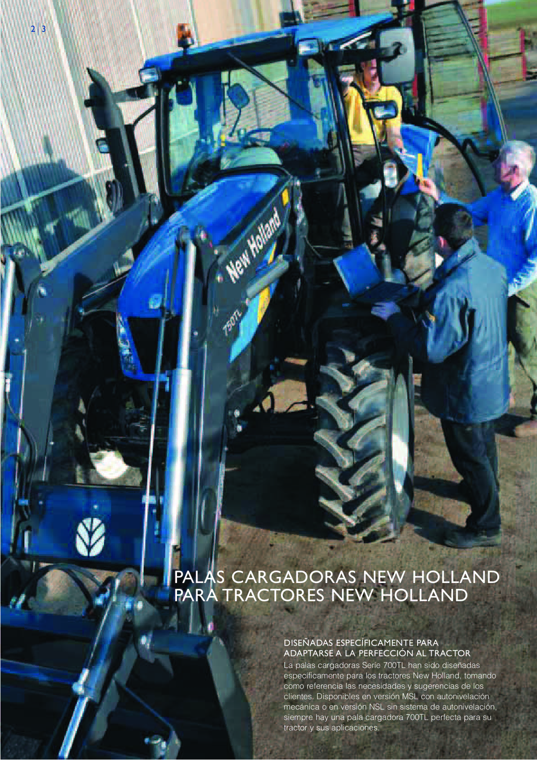 New Holland 730TL, 750TL, 760TL, 700TL, 740TL manual Palas Cargadoras NEW Holland Paratractores NEW Holland 