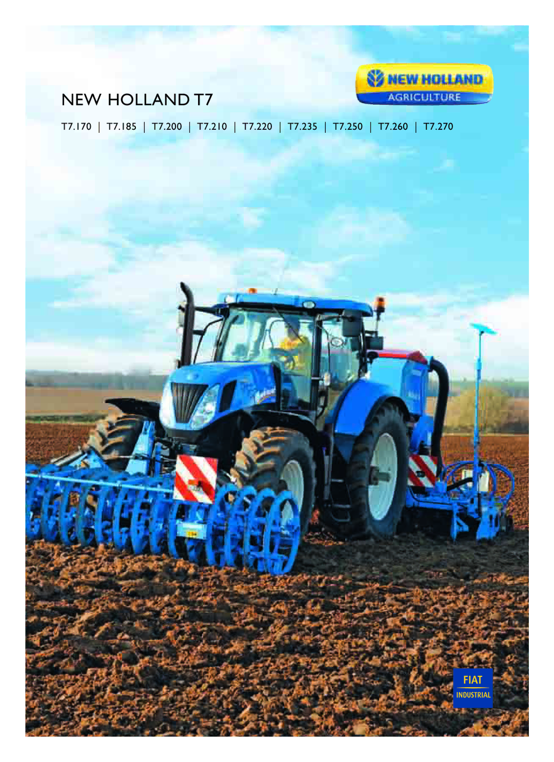 New Holland T7.260, T7.270, T7.185, T7.210, T7.235, T7.200, T7.170, T7.220, T7.250 brochure NEW Holland T7 