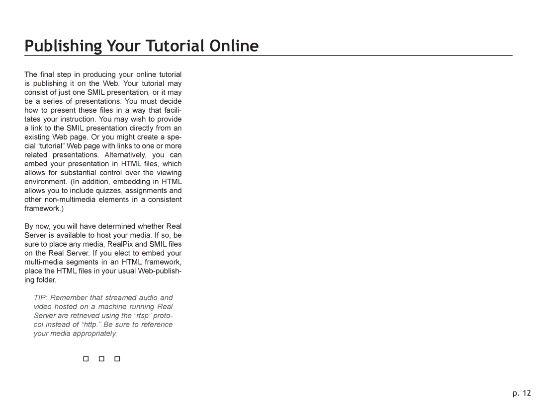 New Media Technology multi-media manual Publishing Your Tutorial Online 