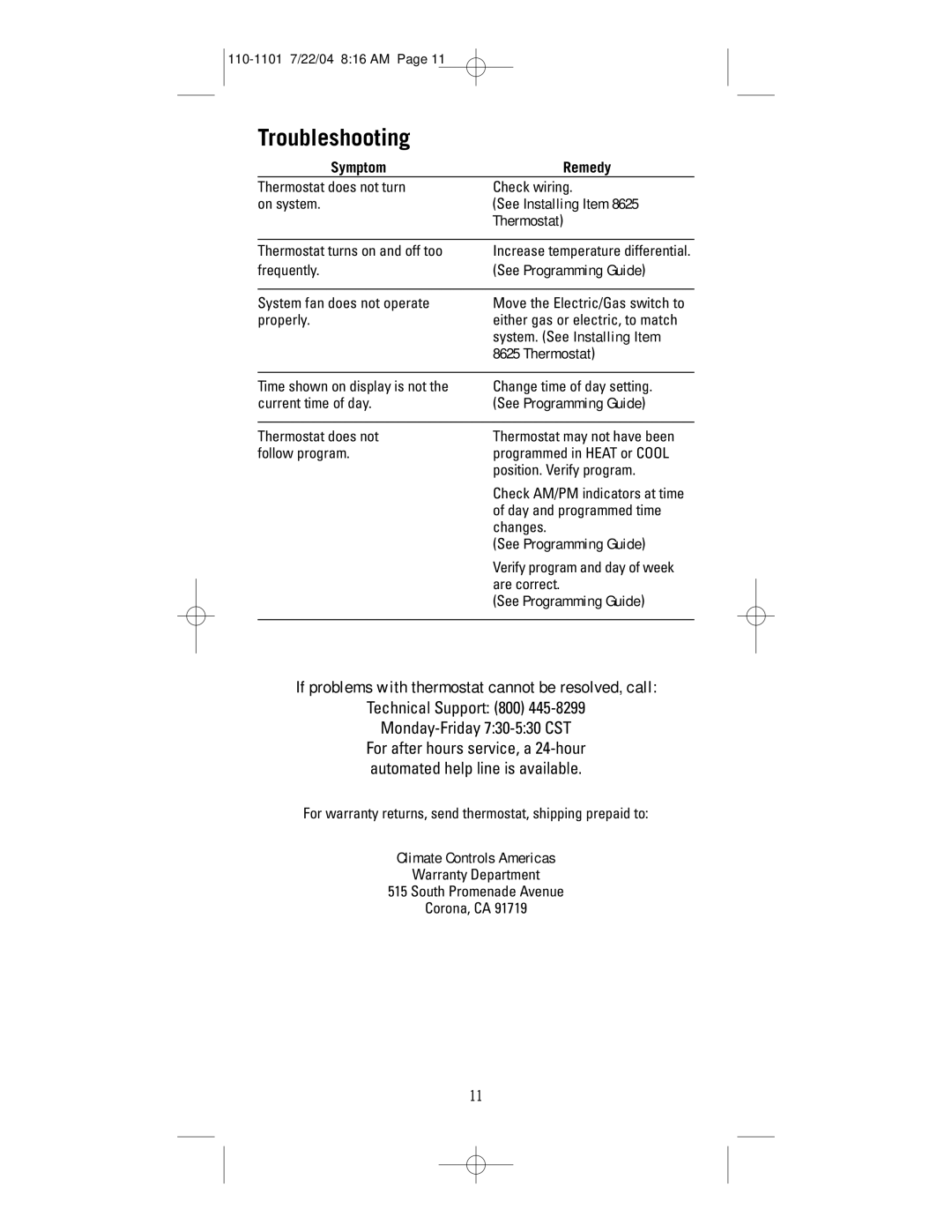 NewAir 8625 user manual Troubleshooting 