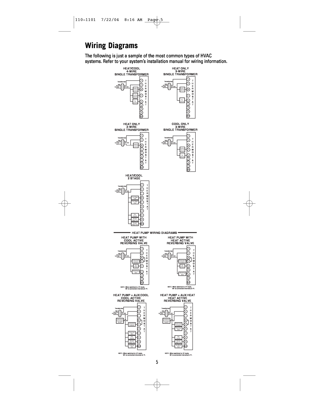 NewAir 8625 user manual Wiring Diagrams, 110-1101 7/22/04 816 AM Page 