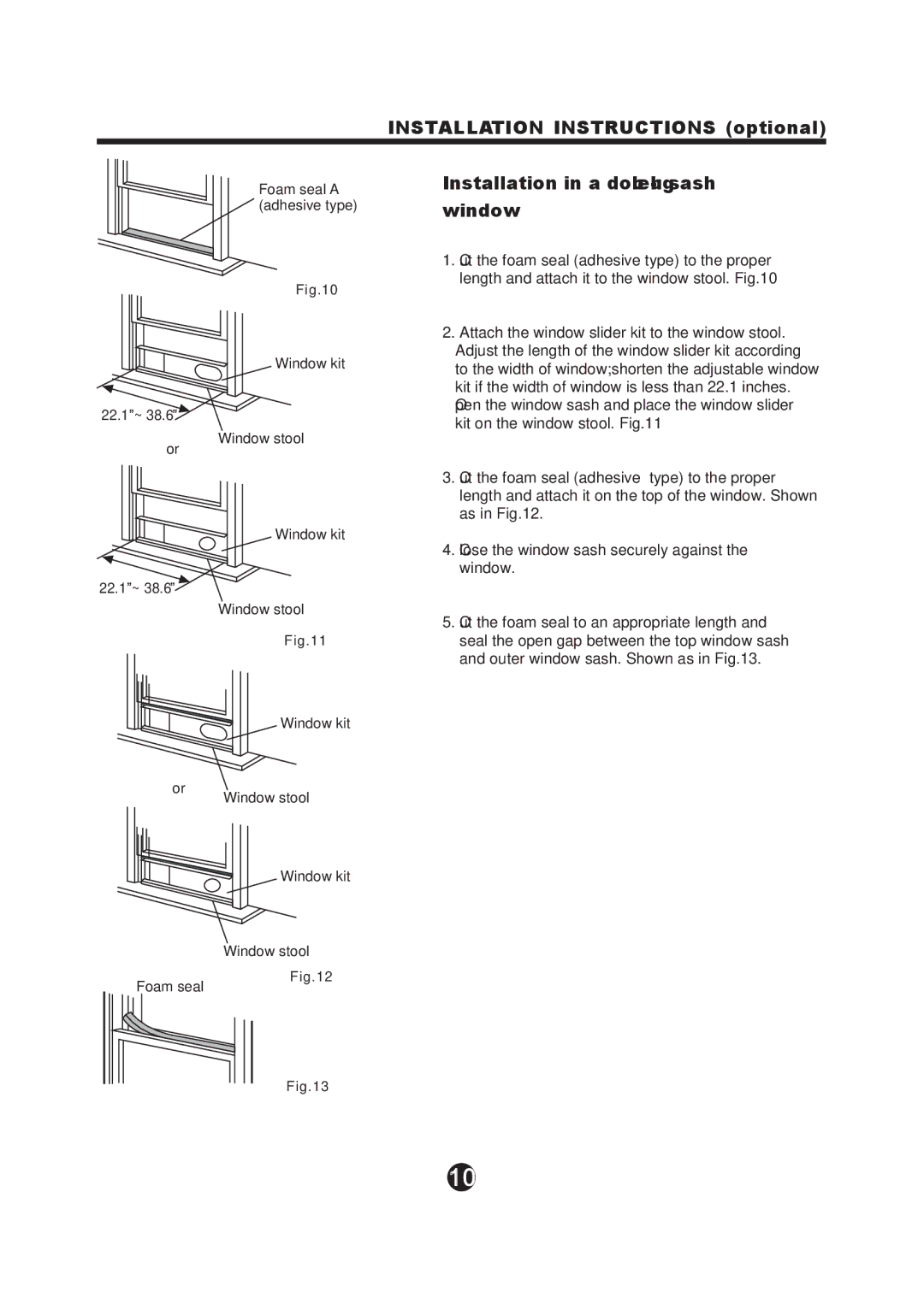 NewAir AC-12100E owner manual Foam seal a 