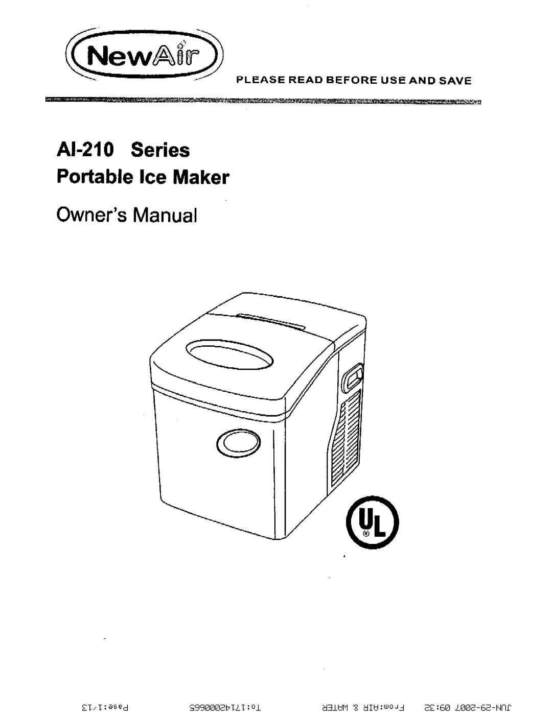 NewAir AI-210 Series manual 